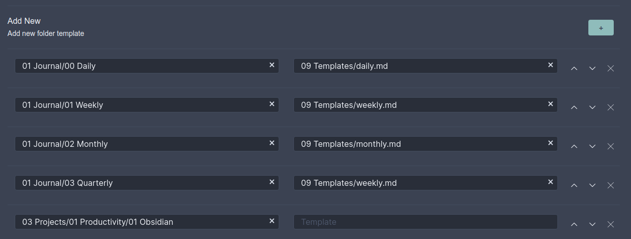 Templater Config